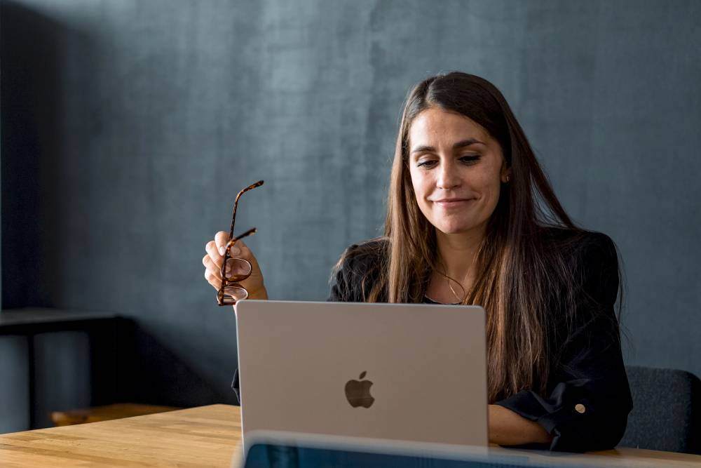 professional working on a laptop