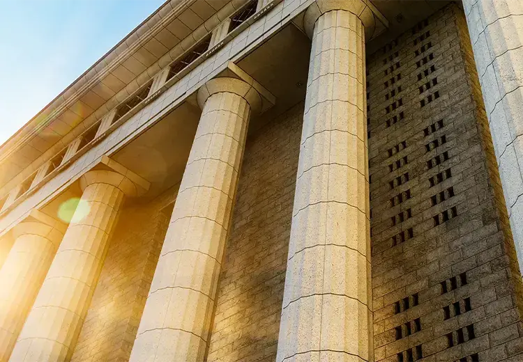 government building with columns